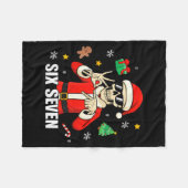 67 Skeleton Funny Six Seven Gen Z Alpha Christmas  Fleecedecke (Vorderseite (Horizontal))