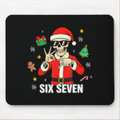 67 Skeleton Funny Six Seven Gen Z Alpha Christmas  Mousepad (Vorne)