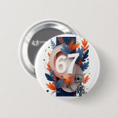 67 Skeleton Hand Halloween Button (Vorne & Hinten)