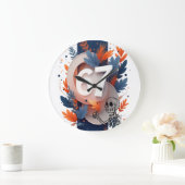 67 Skeleton Hand Halloween Große Wanduhr (Zuhause)