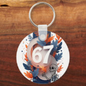 67 Skeleton Hand Halloween Schlüsselanhänger (Vorderseite)