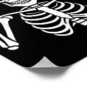 67 Skelett Lustiger Sechs Sieben Gen Alpha Hallowe Poster (Ecke)