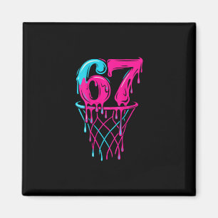 67 Sketll Tropfen Six Sieben Funny Gen Alpha Magnet