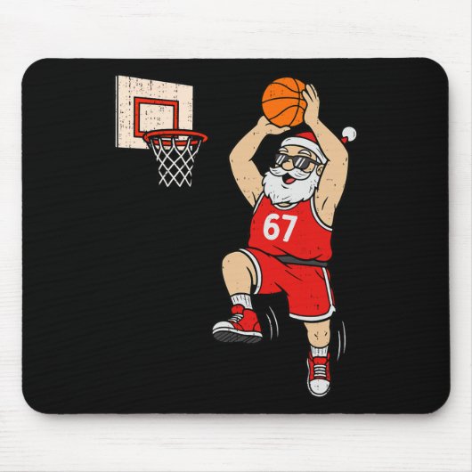 67 Sketll Weihnachtsmann Six Seven Meme Weihnachte Mousepad (Vorne)