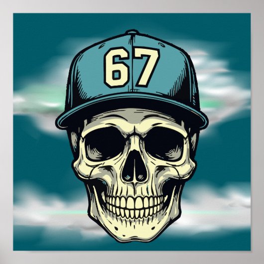 67 Skull Poster (Vorne)