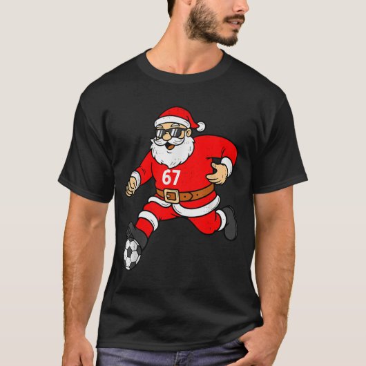 67 Soccer Santa Six Seven Meme Christmas Srt Men B T-Shirt (Vorderseite)