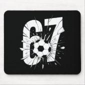 67 Soccer Six Seven 6 7 Meme 67 Mousepad (Vorne)
