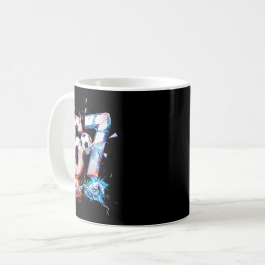 67 Soccer Six Seven Soccer 6 7 Kids Boys Girls Fun Kaffeetasse (Vorderseite Links)