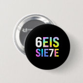 67 Spanische Meme Seis Siete Sechs Sieben Lustig S Button (Vorne & Hinten)