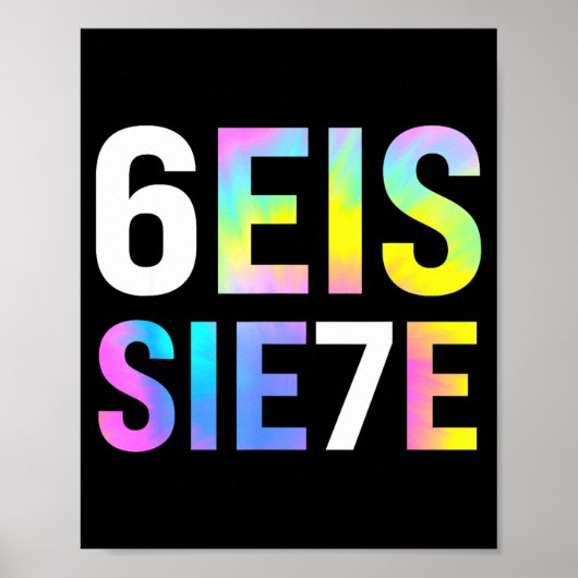 67 Spanish Meme Seis Siete Six Seven Funny Spaniea Poster (Vorne)