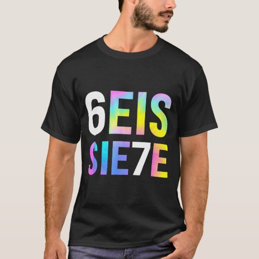 67 Spanish Meme Seis Siete Six Seven Funny Spaniea T-Shirt (Vorderseite)