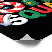 67 Squad Squad Lehrer Weihnachtsdesign Lustig 67  Poster (Ecke)