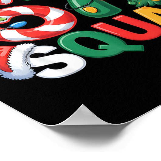 67 Squad Squad Teacher Christmas Design Funny 67  Poster (Ecke)