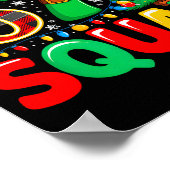 67 Squad Teacher Christmas Funny Holiday Clroom Cr Poster (Ecke)