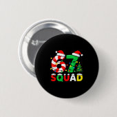 67 Squad Weihnachten Zuckerrohr Six Seven Meme Xma Button (Vorne & Hinten)