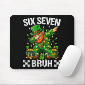 67 St. Patrick Lustiger Six Seven Meme Kobold Jung Mousepad (Mit Mouse)