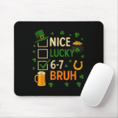67 St. Patrick's Day Lustiger Six Seven Shamrock 6 Mousepad (Mit Mouse)