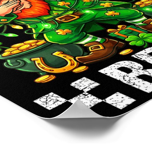 67 St Patricks Funny Six Seven Meme Leprechaun Boy Poster (Ecke)
