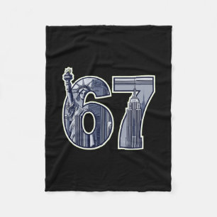 67 Statue Liberty Empire State Grafik Fleecedecke