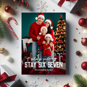 67 Stay Six Seven Foto Weihnachten
