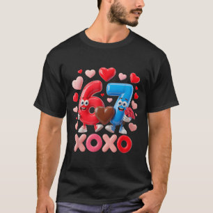 67 Süße Six Seven Gen Meme Paar-Jubiläum Vale T-Shirt