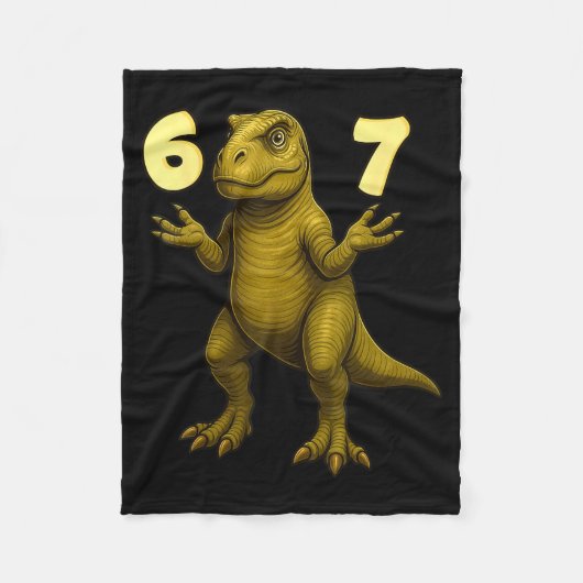 67 T-Rex Hände Bewegungs-Dinosaurier-Meme für Kind Fleecedecke (Vorderseite)