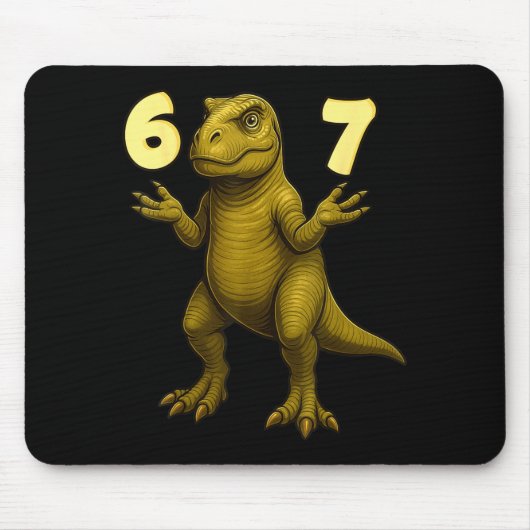 67 T-Rex Hände Motion Dinosaur Meme Für Kinder Jug Mousepad (Vorne)