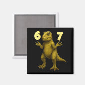 67 T-rex Hands Motion Dinosaur Meme For Kids Teens Magnet (Vorderseite/Rückseite)