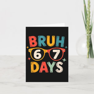 67. Tag der Schul-Bruh-Kinder-Feier Design Karte