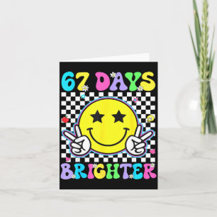 67. Tag des Schul-Shirts 67 Tage heller Lehrer Karte