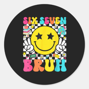 67. Tag des Schul-Shirts 67 Tage schlauer Lächeln Runder Aufkleber