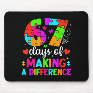 67 Tage des Bewirkens Lustiger Lehrer Schüler Mousepad