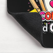 67 Tage Kaffee und Chaos Farbdesign Mousepad (Ecke)