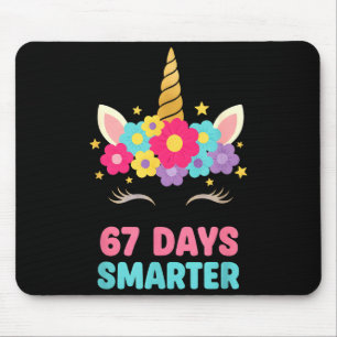 67 Tage schlauer Bogen Mädchen Kinder Lustiges Ein Mousepad