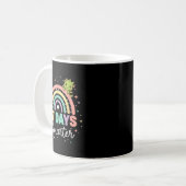 67 Tage schlauer Lustiger Drache Regenbogen Kinder Kaffeetasse (Vorderseite Links)