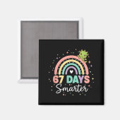 67 Tage schlauer Lustiger Drache Regenbogen Kinder Magnet (Vorderseite/Rückseite)