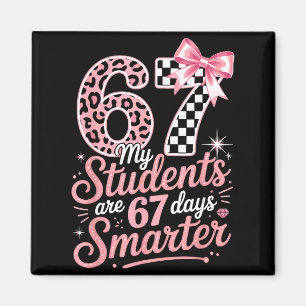 67 Tage schlauer Six Seven Days 67 Meme 6 7 Schüle Magnet