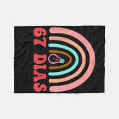 67 Tage schlauer Spanischlehrer 67. Tag S Fleecedecke (Vorderseite (Horizontal))
