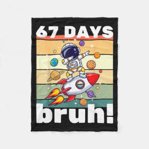 67 Tage Schule Bruh Lustiges Meme Kinder Dabbing A Fleecedecke