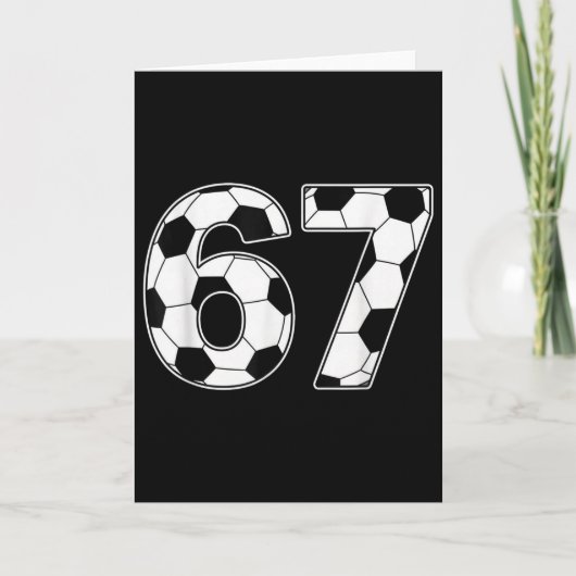 67 Tage Schule Lehrer Schüler Fußball Karte (Vorderseite)
