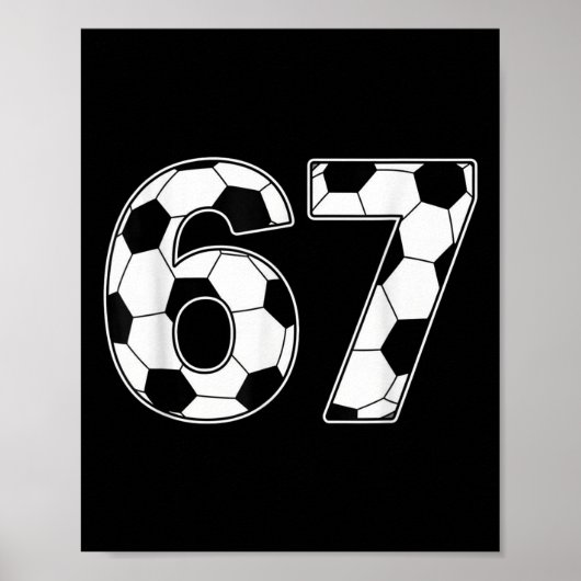 67 Tage Schule Lehrer Schüler Fußball Poster (Vorne)