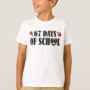 67 Tage Schule Lustiges Six Seven Meme T-Shirt
