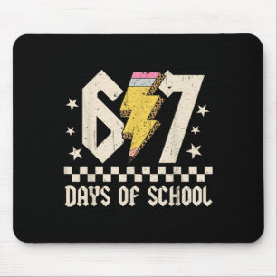 67 Tage Schule Meme Slang Abcd Rock Jungen Mädchen Mousepad