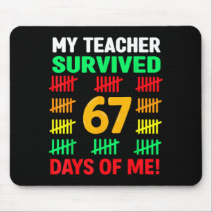 67 Tage Schulkinder 67 T-Shirt Jungen 6 7 T-Shirt Mousepad
