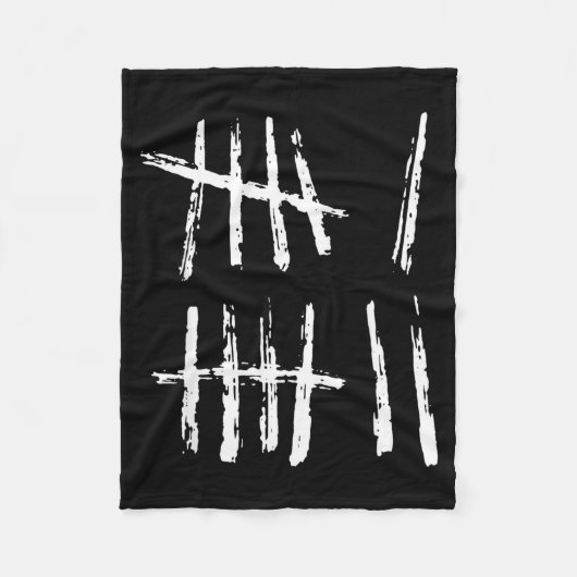 67 Tally Mark Shirt Funny Six Seven 67 Meme 6 7 Nu Fleecedecke (Vorderseite)