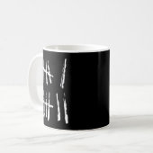 67 Tally Mark Shirt Funny Six Seven 67 Meme 6 7 Nu Kaffeetasse (Vorderseite Links)