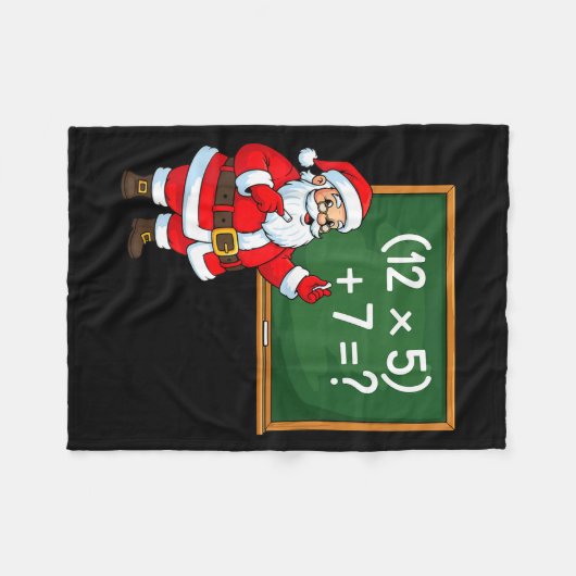 67 Teacher Christmas Santa Six Seven Meme Brainrot Fleecedecke (Vorderseite (Horizontal))