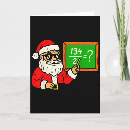 67 Teacher Christmas Santa Six Seven Meme Brainrot Karte (Vorderseite)