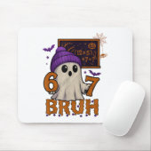 67 Teacher Halloween Ghost Six Seven Meme Math Equ Mousepad (Mit Mouse)