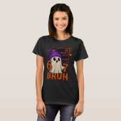 67 Teacher Halloween Ghost Six Seven Meme Math Equ T-Shirt (Vorne ganz)